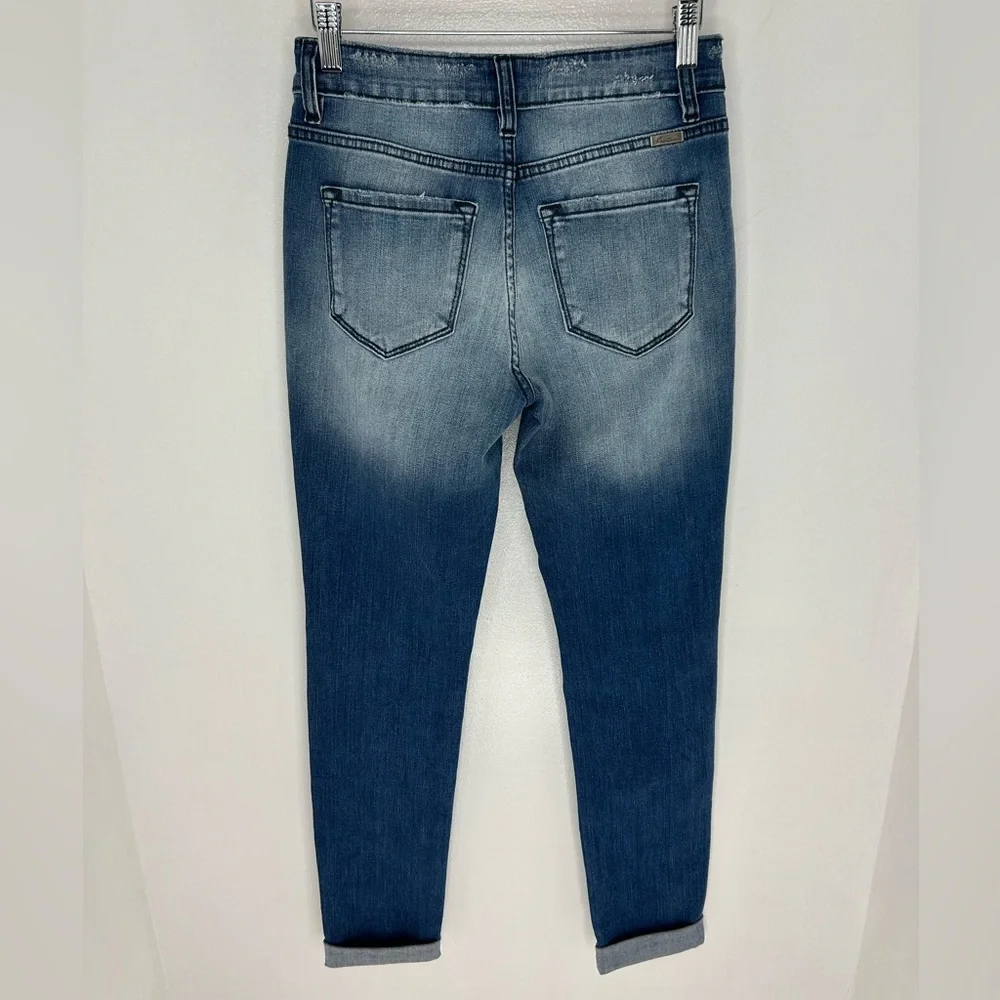 KanCan for Maurices Boyfriend‎ Fit Distressed Jeans Size 24 Medium Wash 26x29